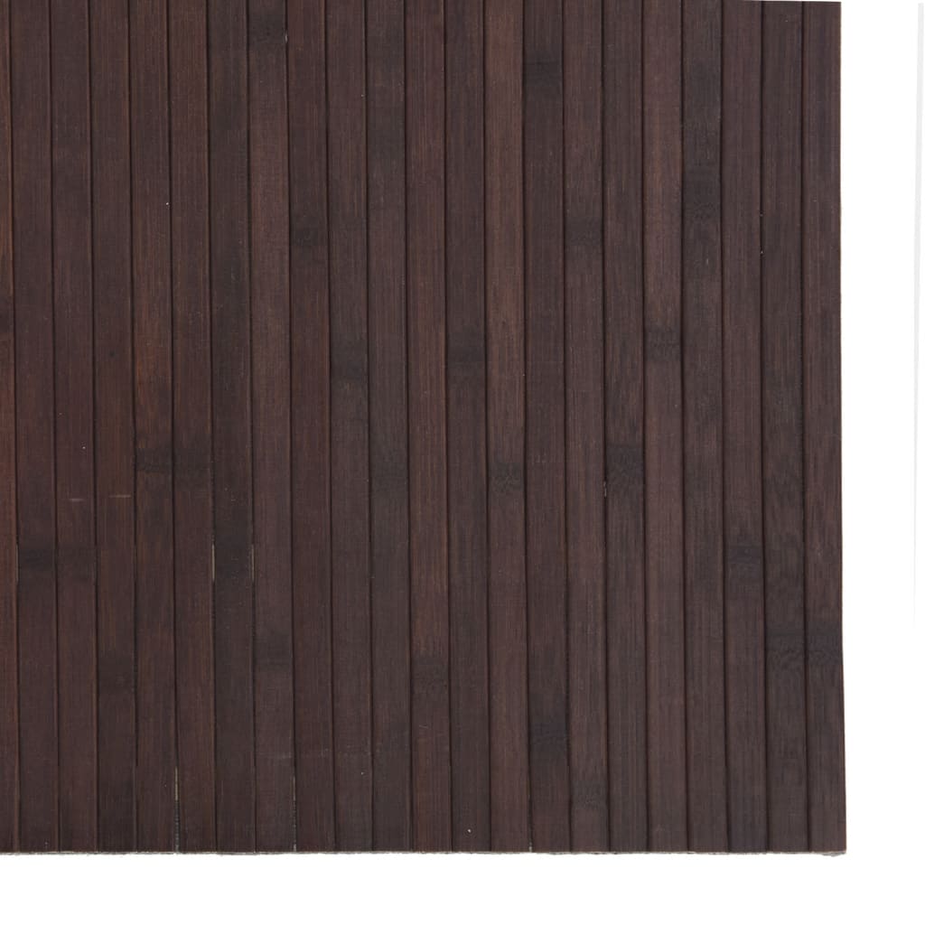 vidaXL Tapete retangular 80x100 cm bambu castanho-escuro