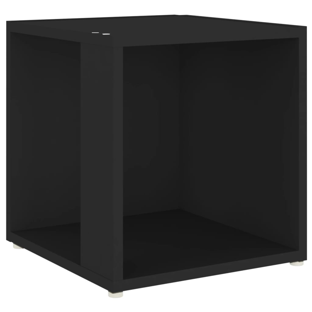 vidaXL Mesa de apoio 33x33x34,5 cm derivados de madeira preto