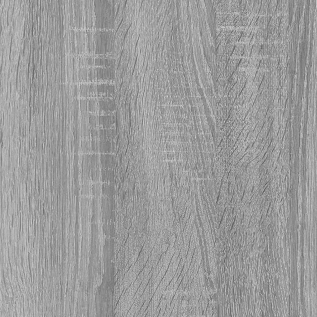 vidaXL Aparador 91x29,5x65 cm derivados de madeira cinzento sonoma