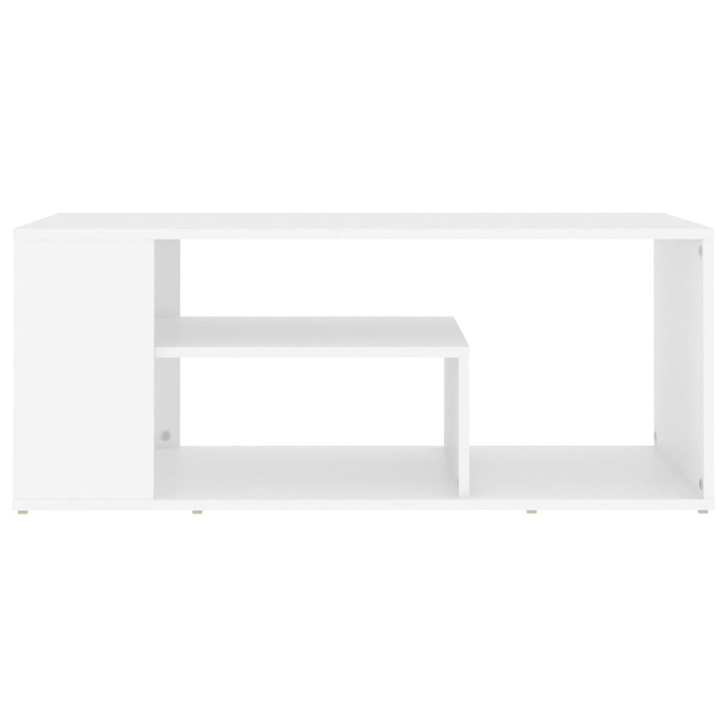 vidaXL Mesa de centro 100x50x40 cm derivados de madeira branco