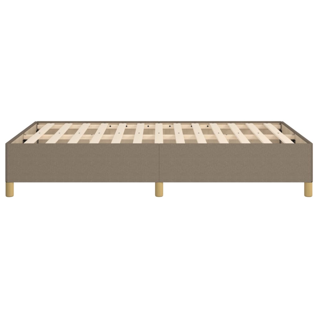 vidaXL Estrutura de cama 120x200 cm tecido cinza-acastanhado