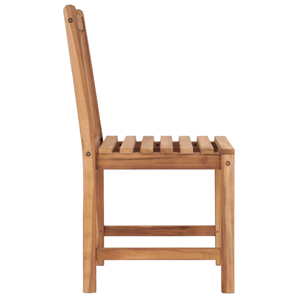 vidaXL Cadeiras de jardim 6 pcs madeira de teca maciça