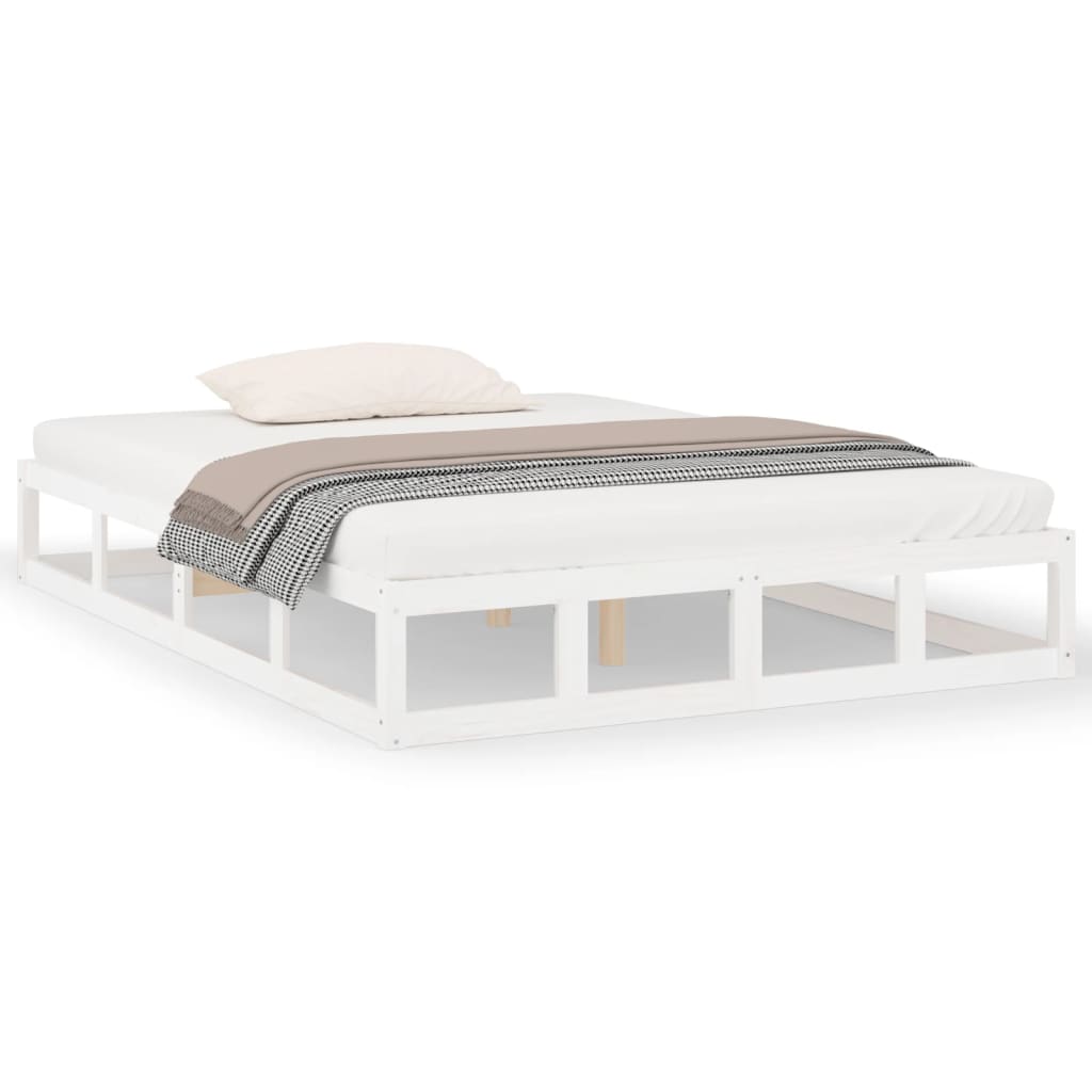 vidaXL Estrutura de cama 140x190 cm branco