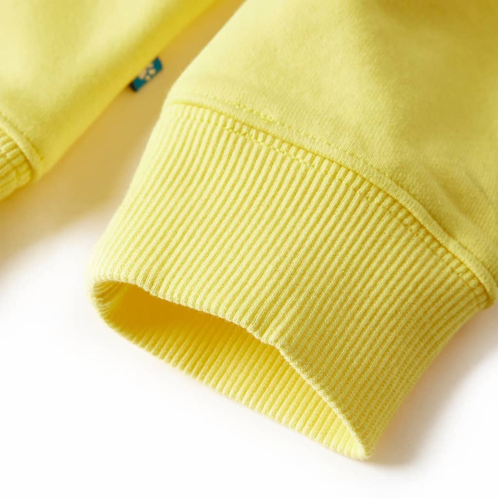 Sweatshirt para criança amarelo-claro 128