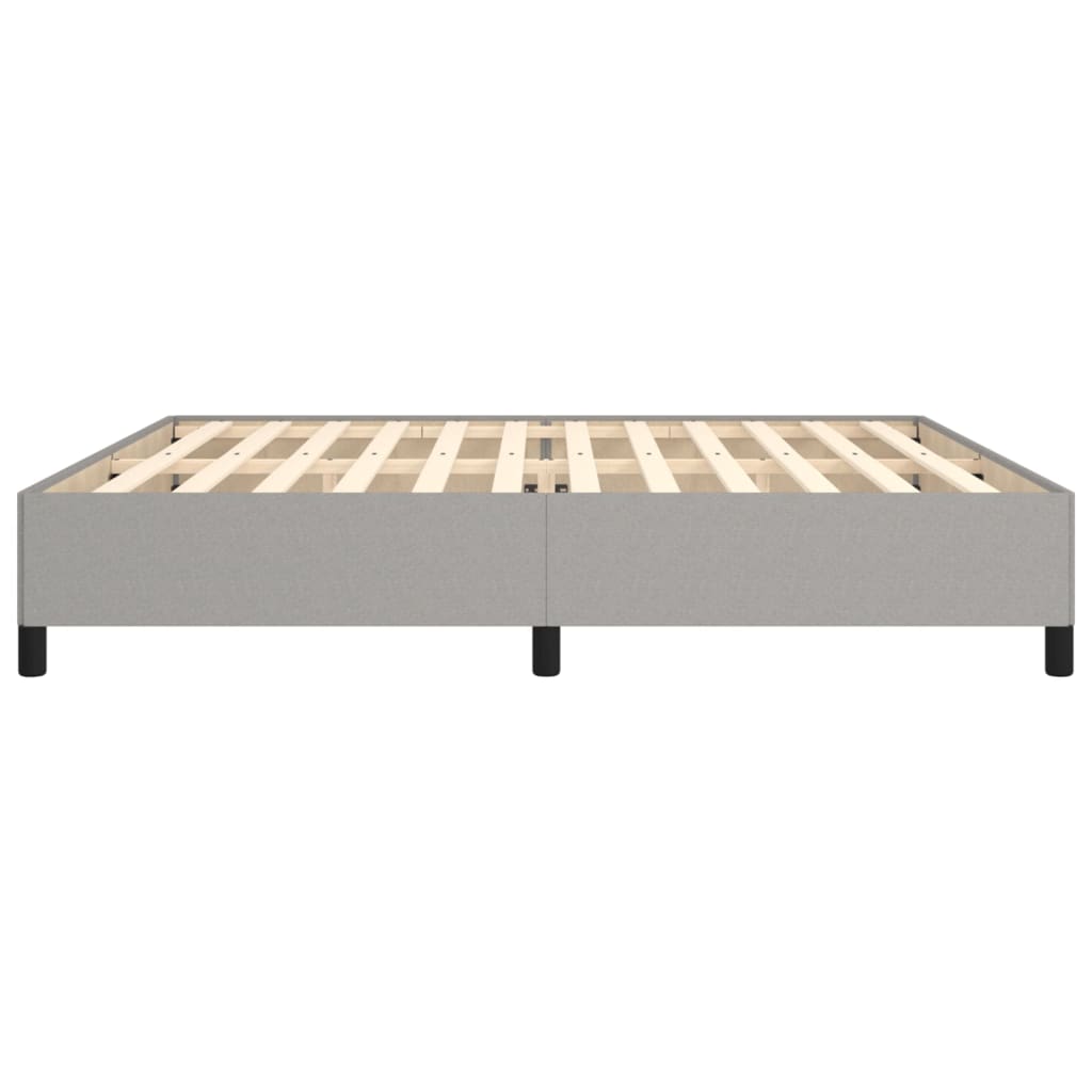 vidaXL Estrutura de cama sem colchão 200x200 cm tecido cinzento-claro