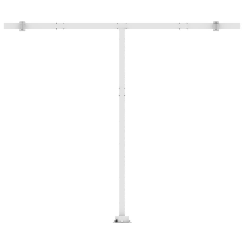 vidaXL Toldo retrátil manual independente 400x300 cm azul e branco