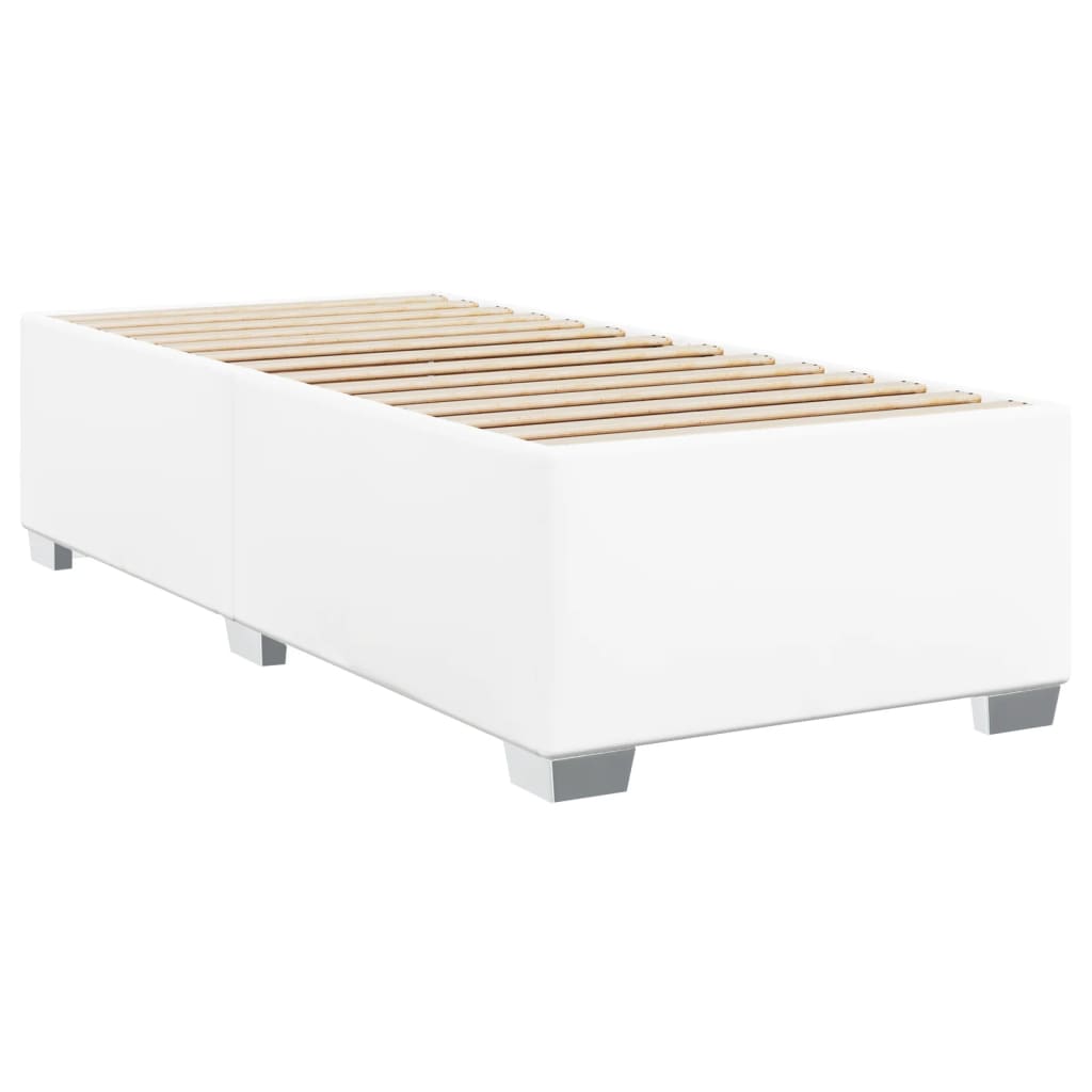 vidaXL Estrutura de cama 80x200 cm couro artificial branco