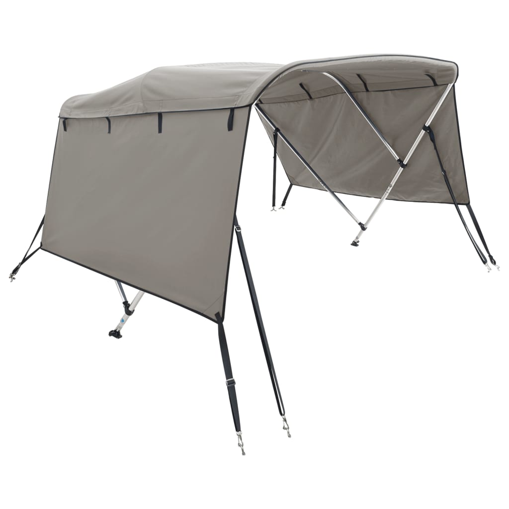 vidaXL Toldo de 3 arcos Bimini c/ paredes laterais 183x(154-167)x137cm