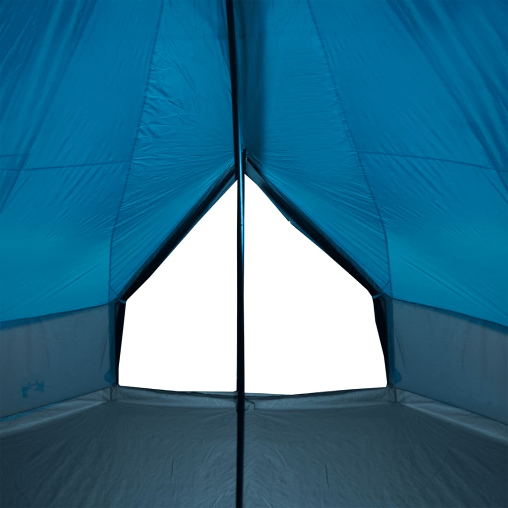 vidaXL Tenda familiar tipi para 8 pessoas impermeável azul