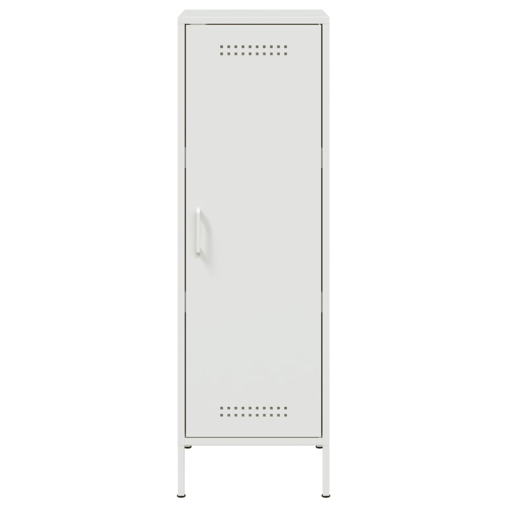 vidaXL Aparador alto 36x39x113 cm aço branco