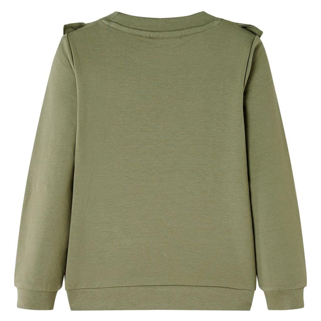 Sweatshirt para criança cor caqui 104