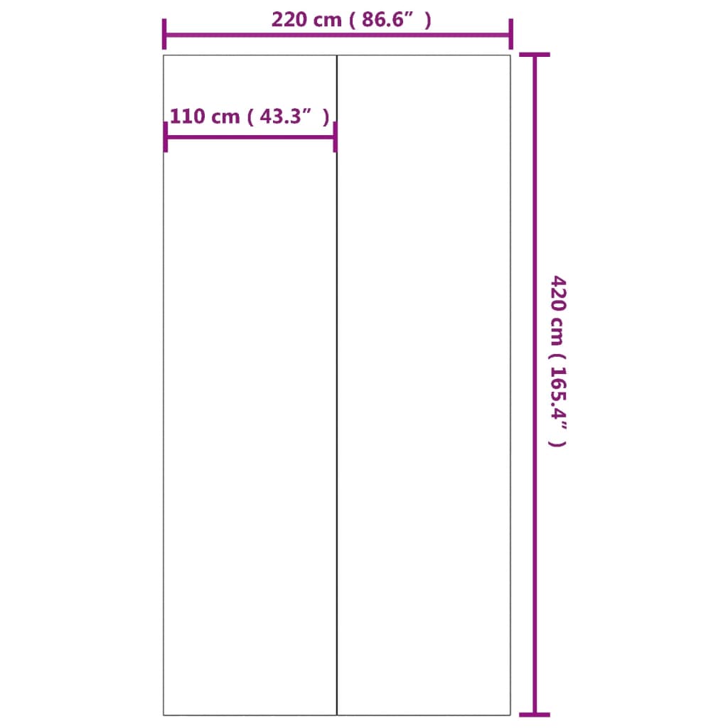 vidaXL Pano para chão de piscinas 420x220 cm poliéster geotêxtil cinza