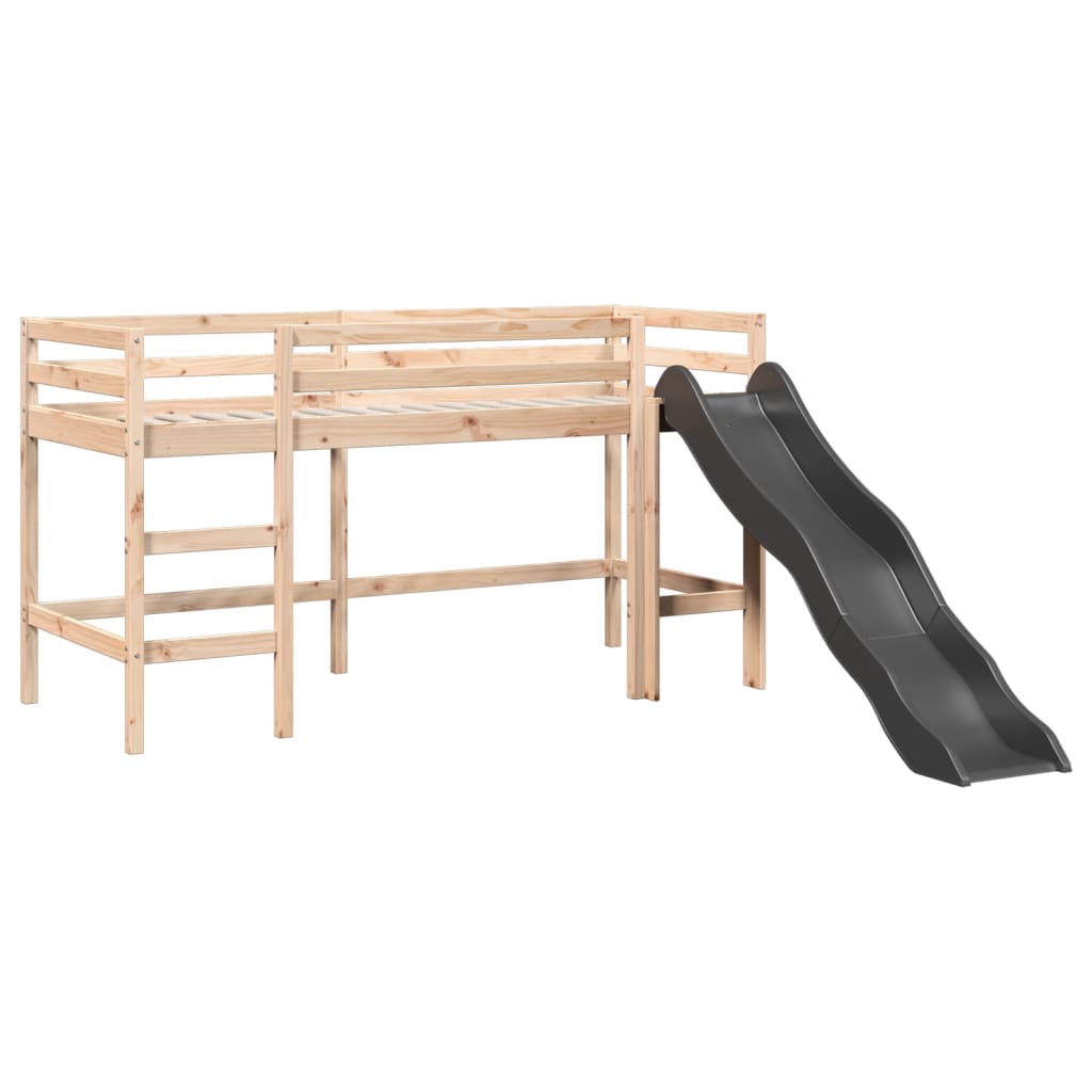 vidaXL Cama alta para criança sem colchão 80x200 cm pinho maciço