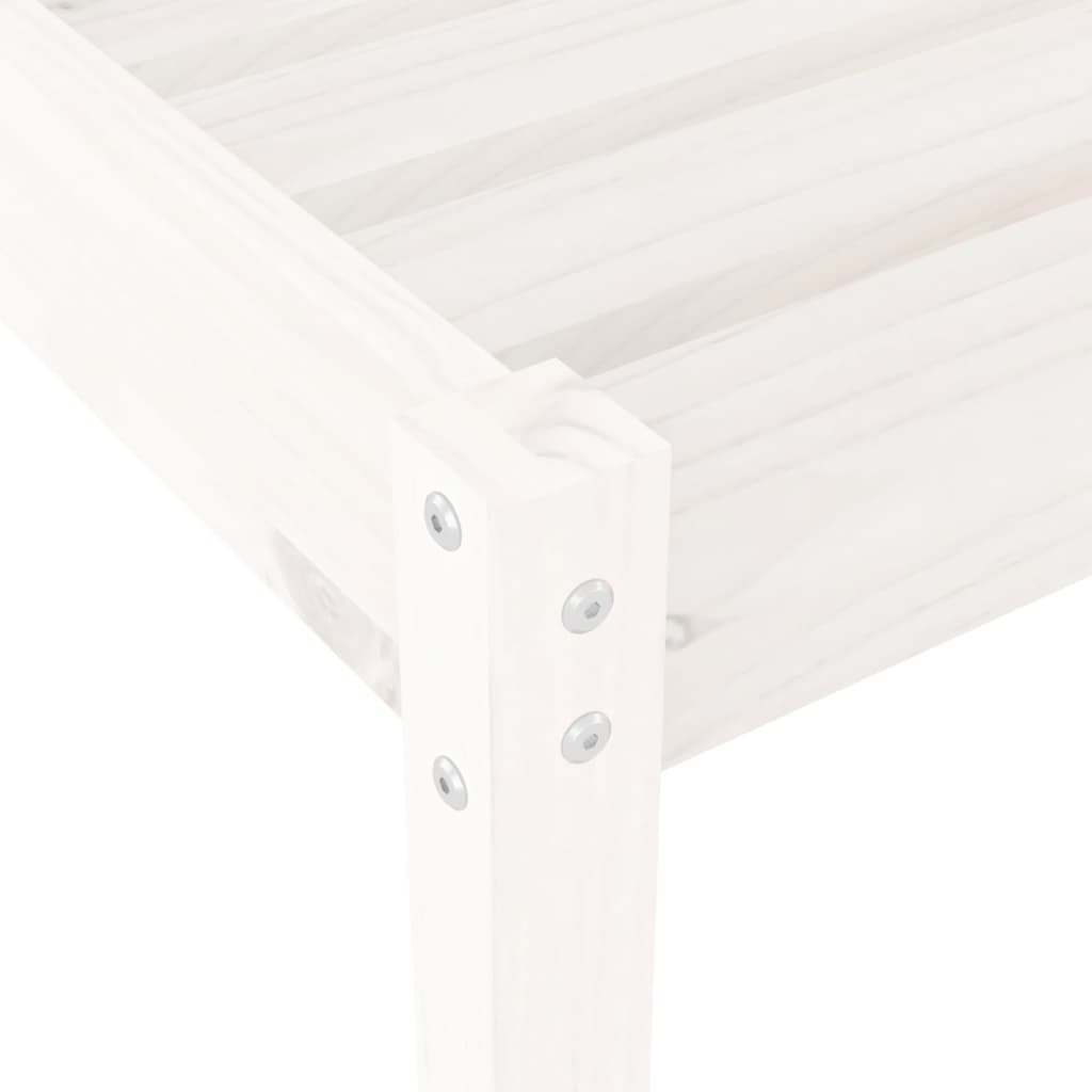 vidaXL Espreguiçadeiras 2 pcs 199,5x60x74 cm pinho maciço branco