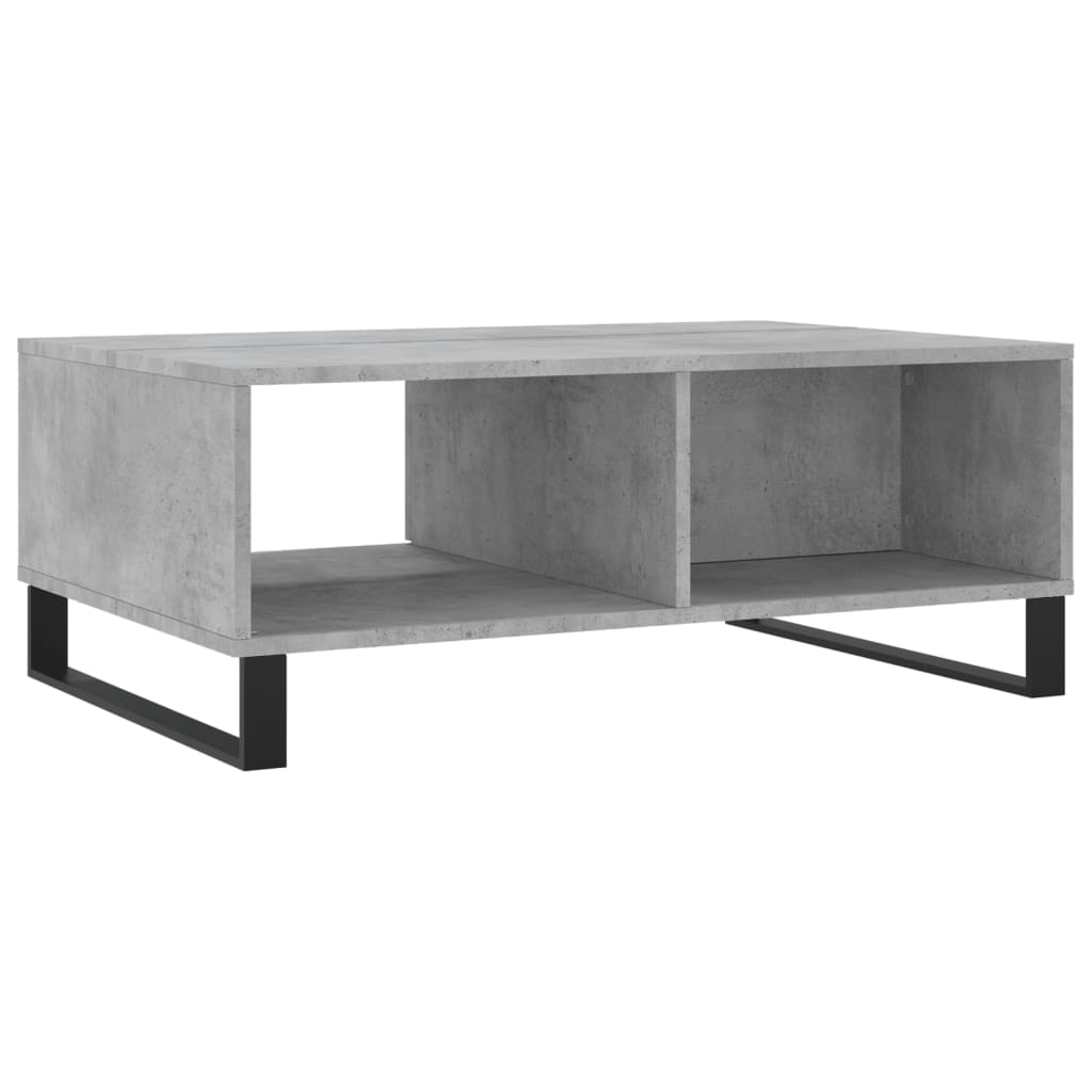 vidaXL Mesa de centro 90x60x35 cm derivados madeira cinzento cimento