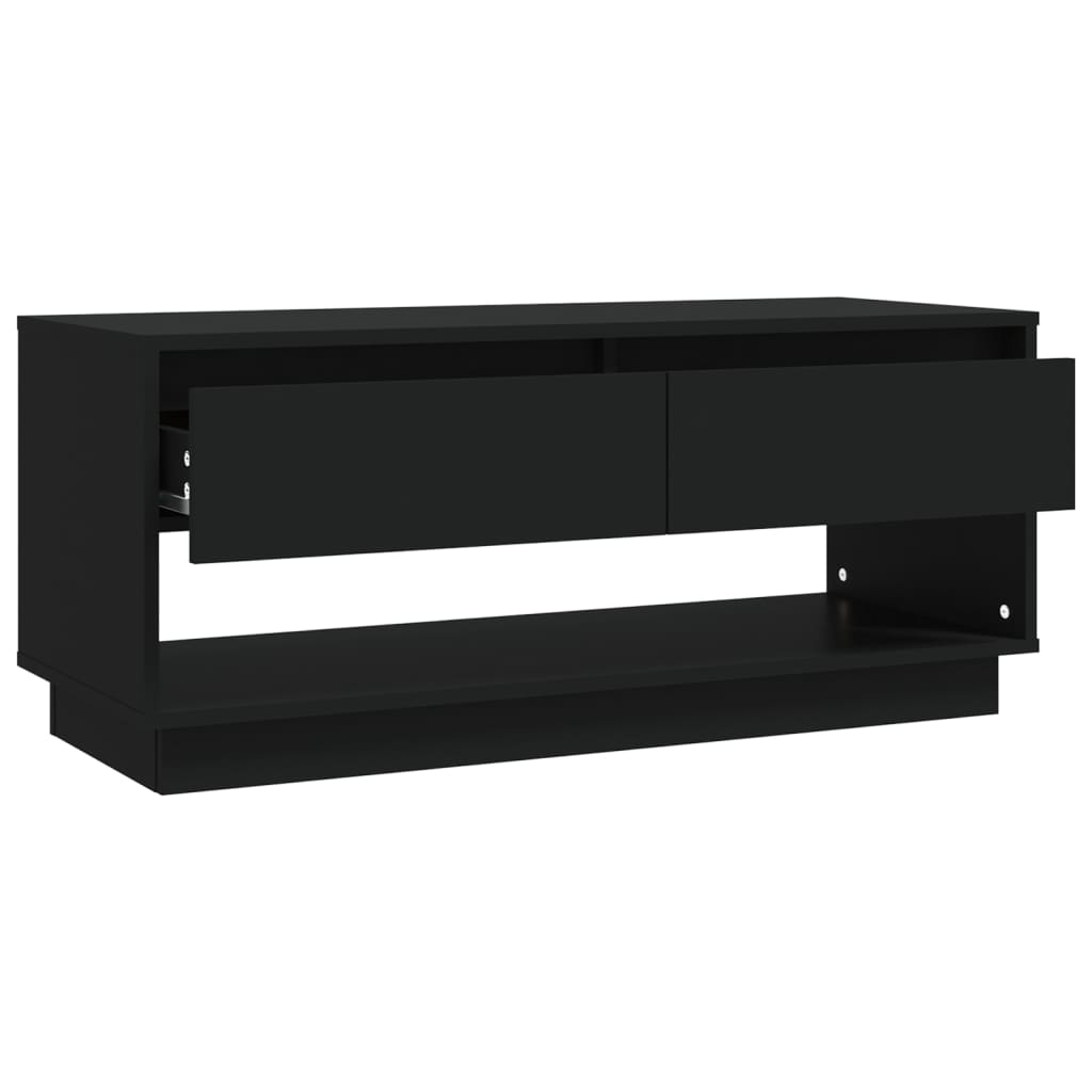 vidaXL Móvel de TV 102x41x44 cm derivados de madeira preto