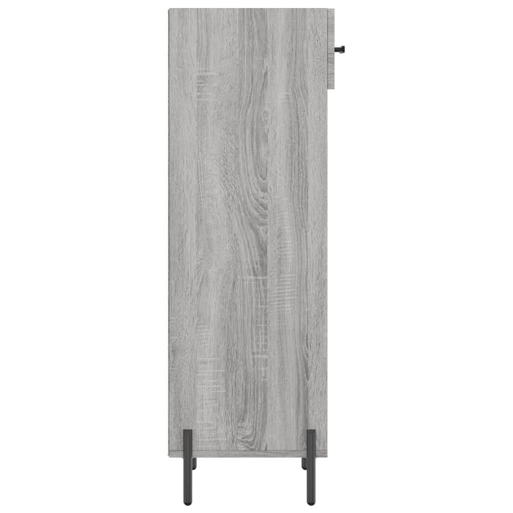 vidaXL Sapateira 30x35x105 cm derivados de madeira cinzento sonoma