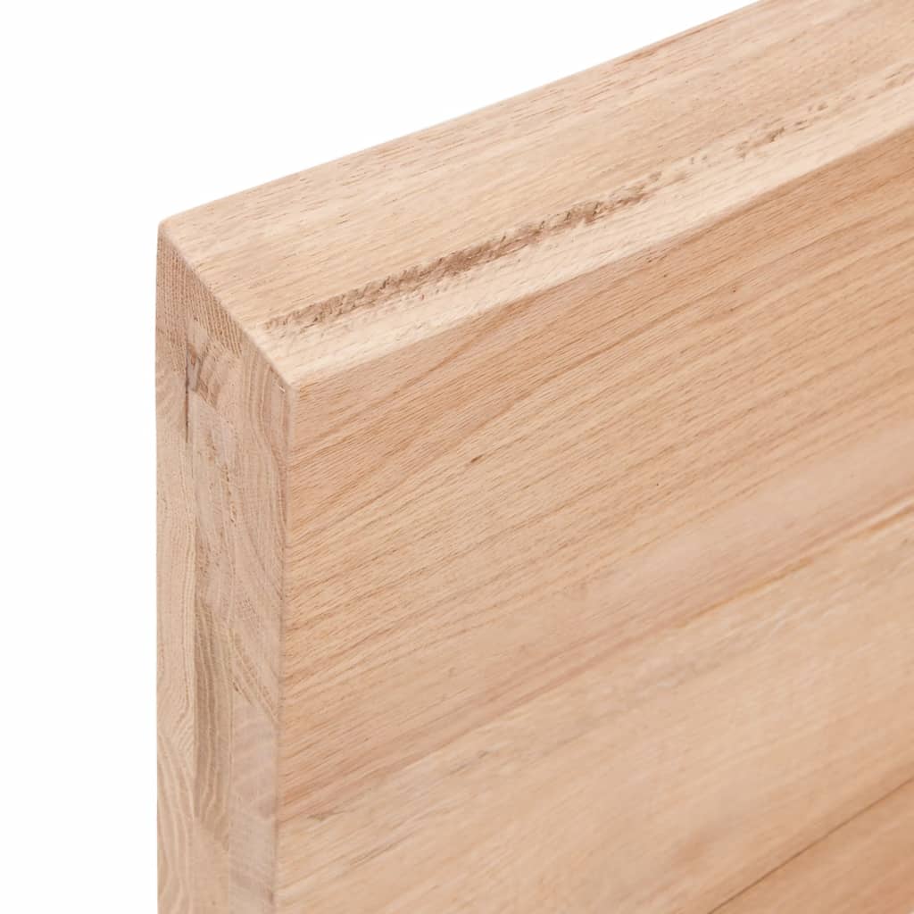 vidaXL Bancada p/ WC 80x30x(2-6) cm madeira maciça tratada castanho