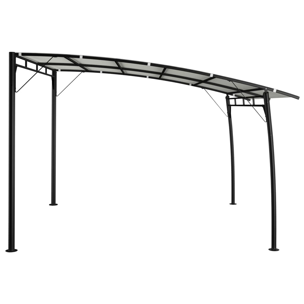 vidaXL Toldo para-sol de jardim 3x3x2,55 m cor creme