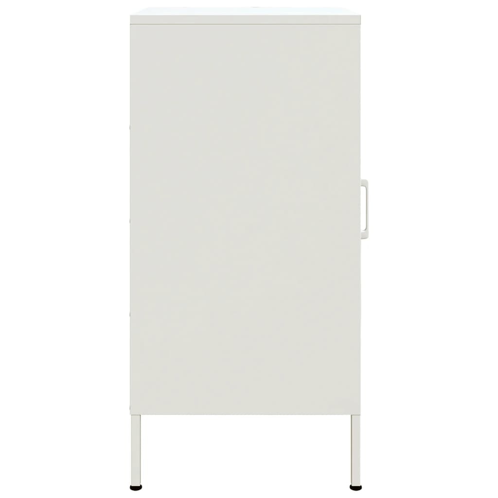 vidaXL Aparador 36x39x79 cm aço branco