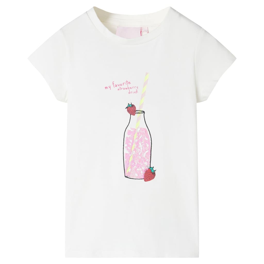 T-shirt infantil cor cru 116