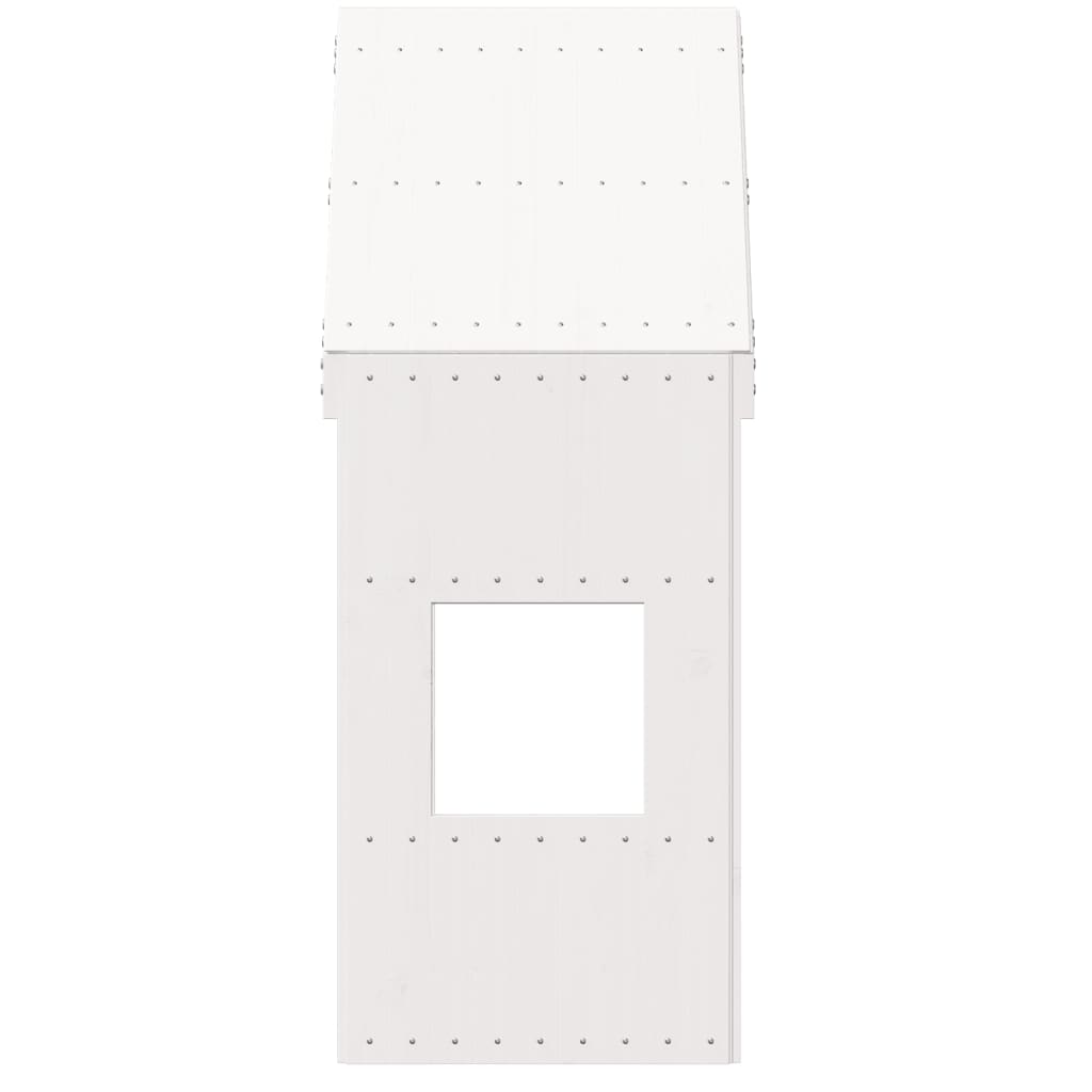 vidaXL Telhado de cama infantil 55x84x132 cm pinho maciço branco