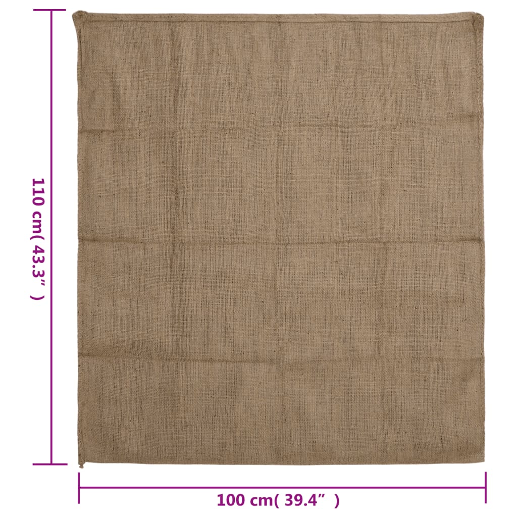 vidaXL Sacos de juta 30 pcs 100x110 cm 100% juta 340 gsm