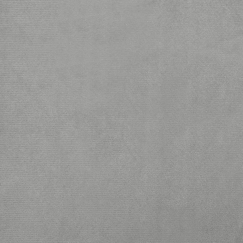 vidaXL Sofá infantil 90x53x30 cm veludo cinzento-claro