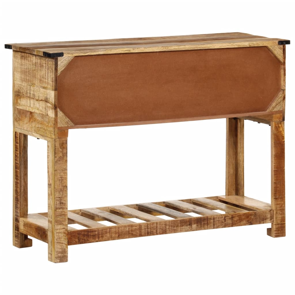 vidaXL Mesa consola 100x35x75 cm madeira de mangueira maciça