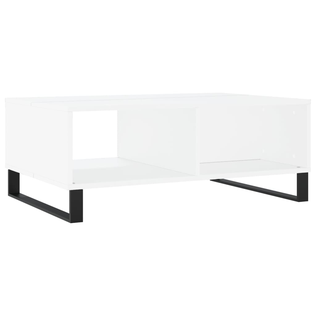 vidaXL Mesa de centro 90x60x35 cm derivados de madeira branco