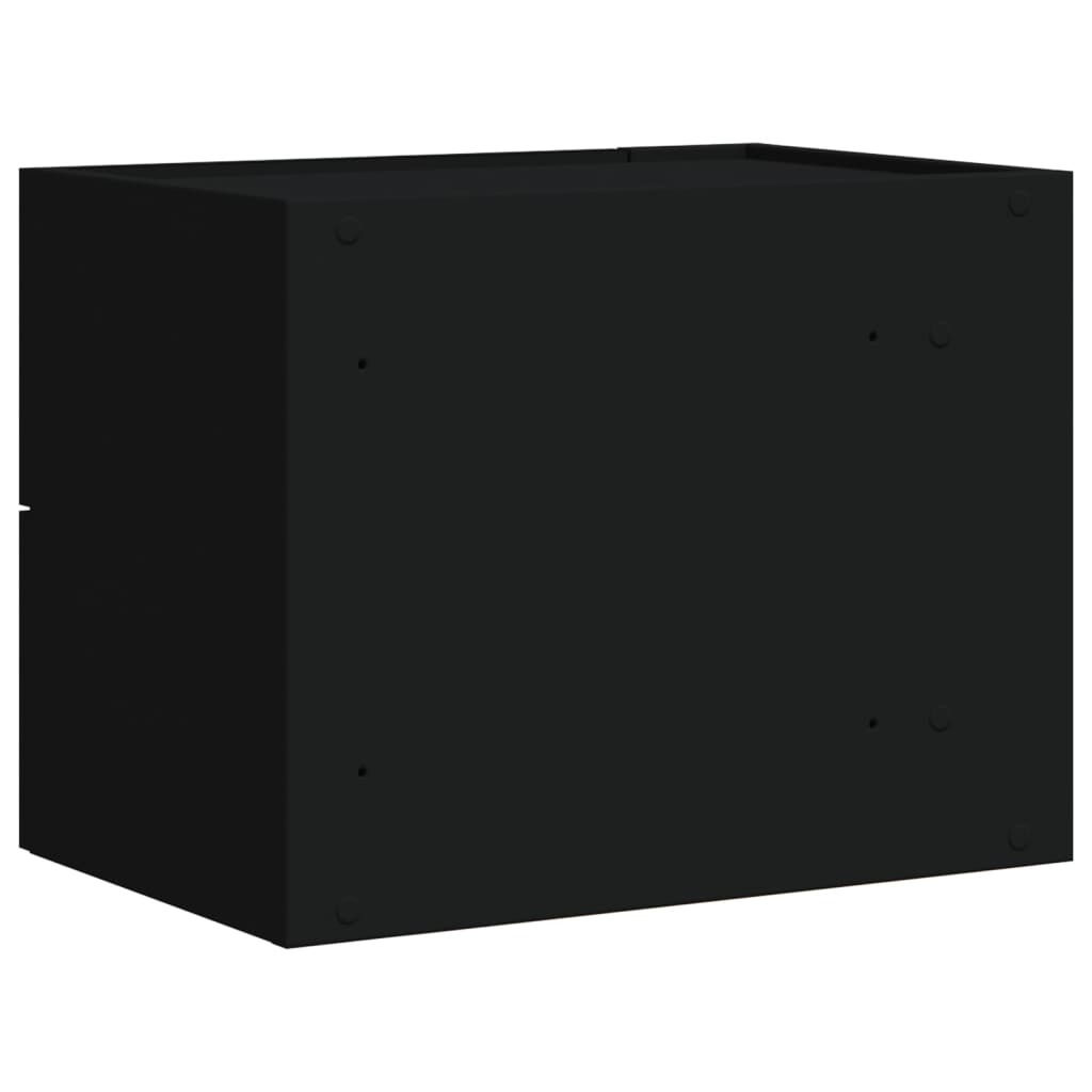 vidaXL Mesas de cabeceira de parede 2 pcs 45x30x35 cm preto