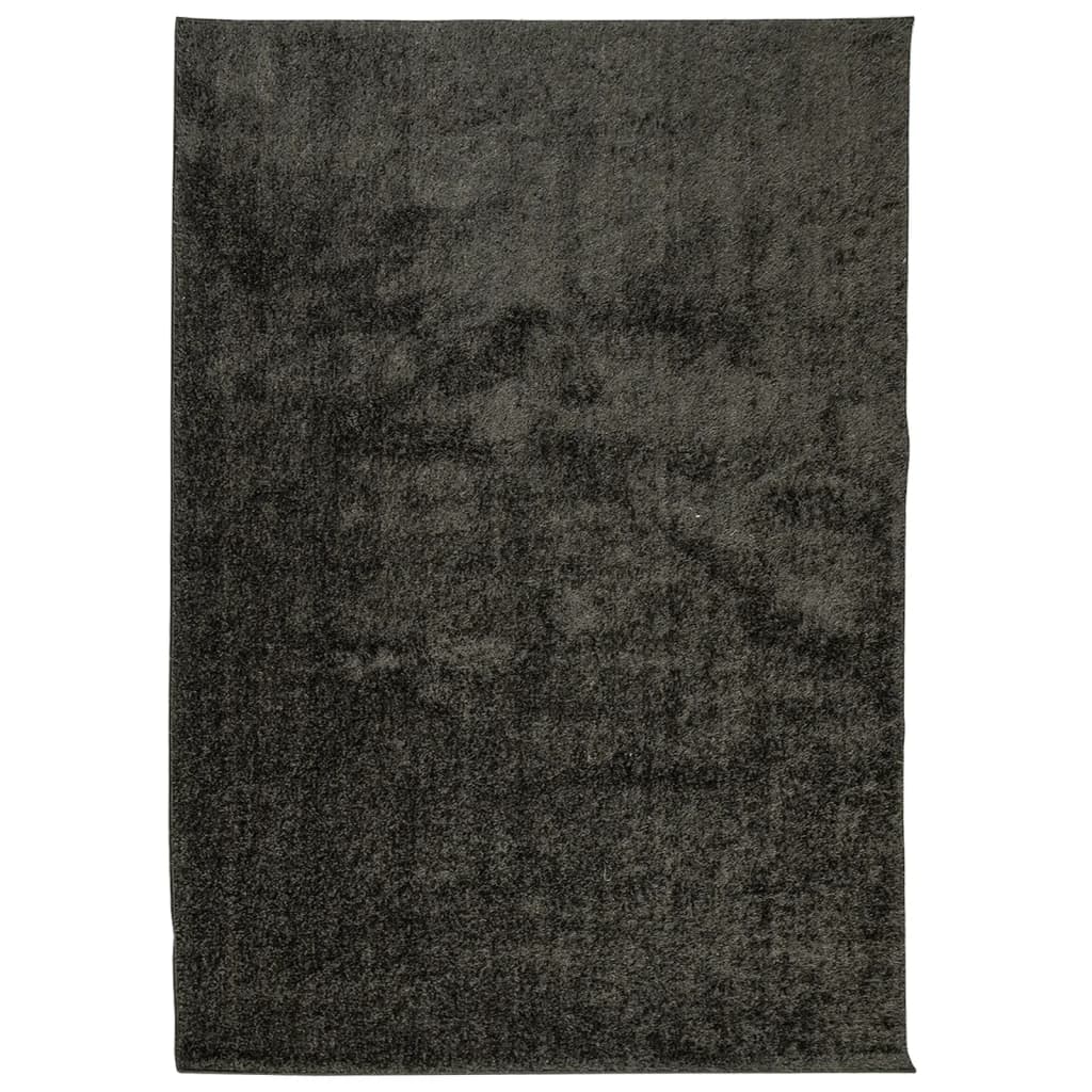 vidaXL Tapete de pelo alto aspeto brilhante ISTAN 160x230cm antracite