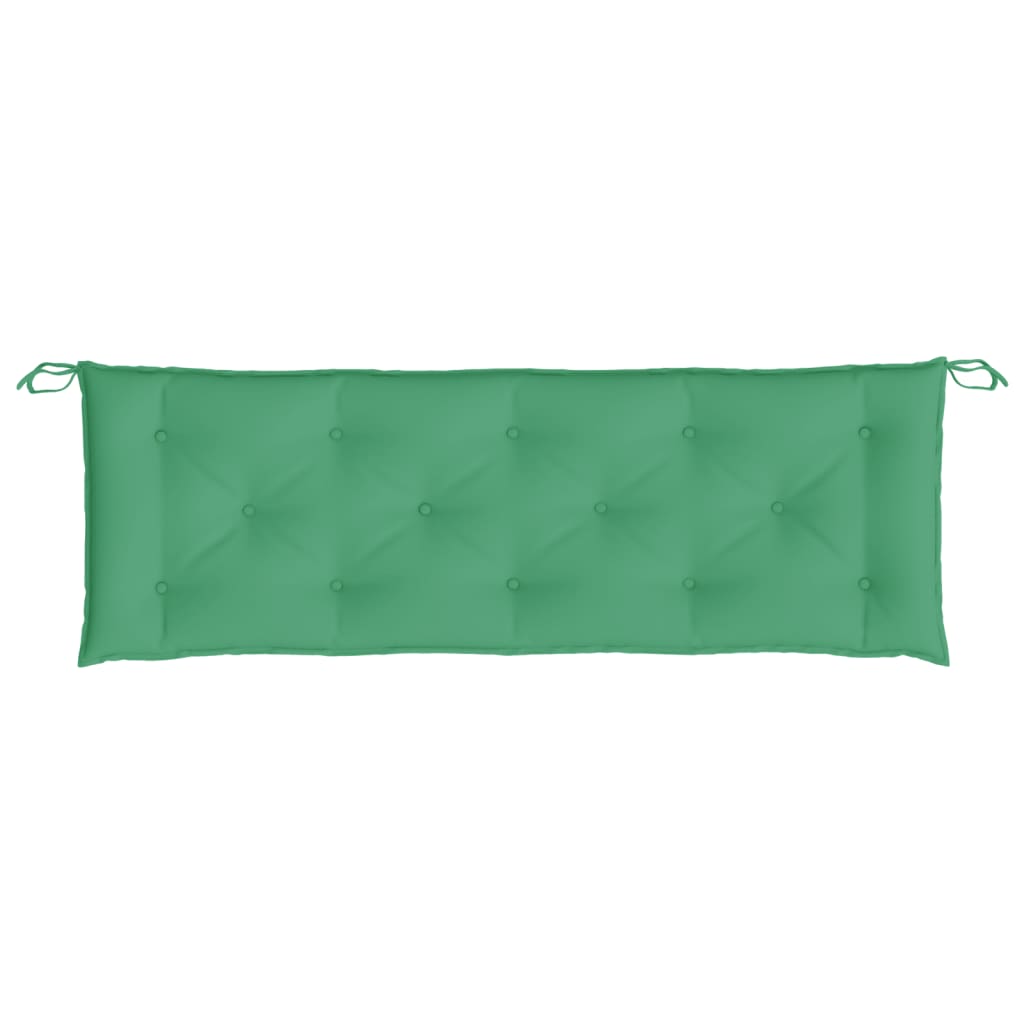 vidaXL Almofadão p/ banco de jardim 150x50x7cm tecido oxford verde