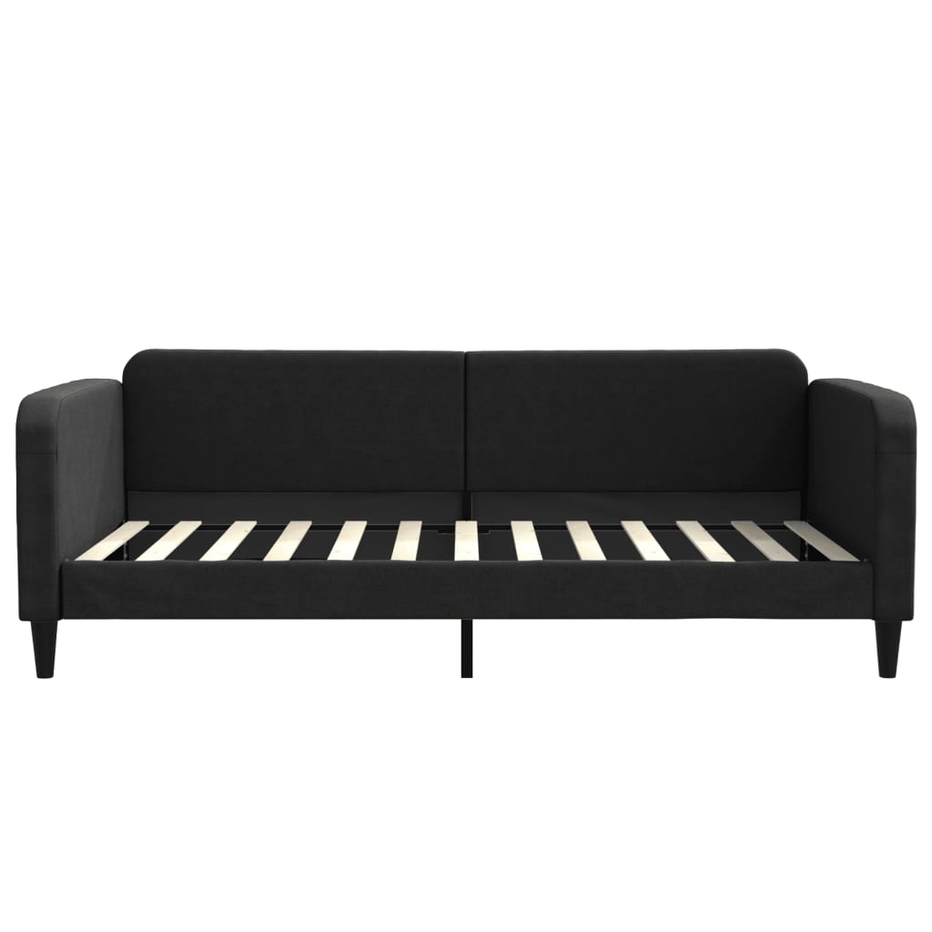 vidaXL Sofá-cama 100x200 cm tecido preto