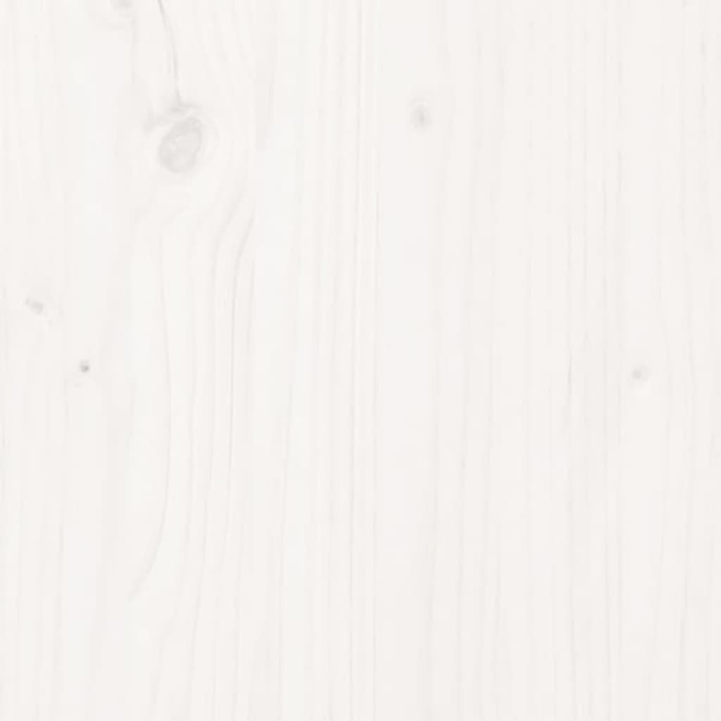 vidaXL Beliche 90x190 cm madeira de pinho maciça branco