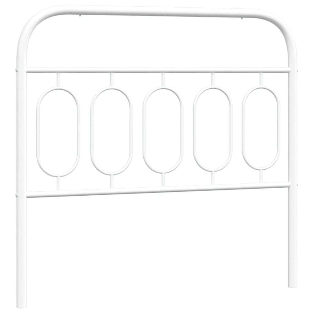 vidaXL Cabeceira de cama 100 cm metal branco