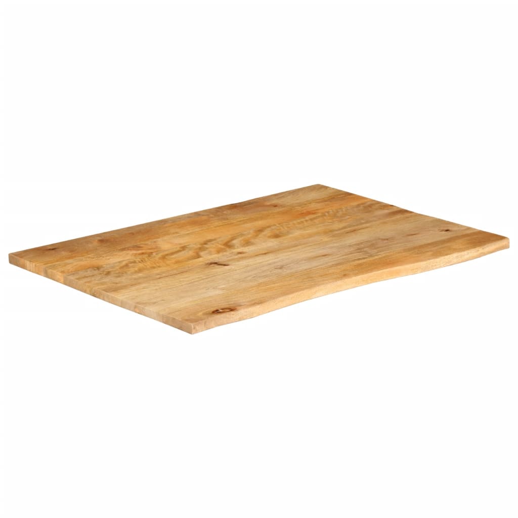 vidaXL Tampo de mesa c/ borda viva 90x80x2,5 cm mangueira maciça