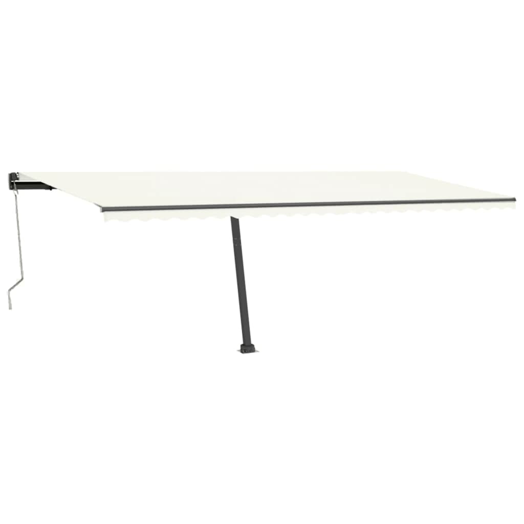 vidaXL Toldo automático independente 600x300 cm cor creme