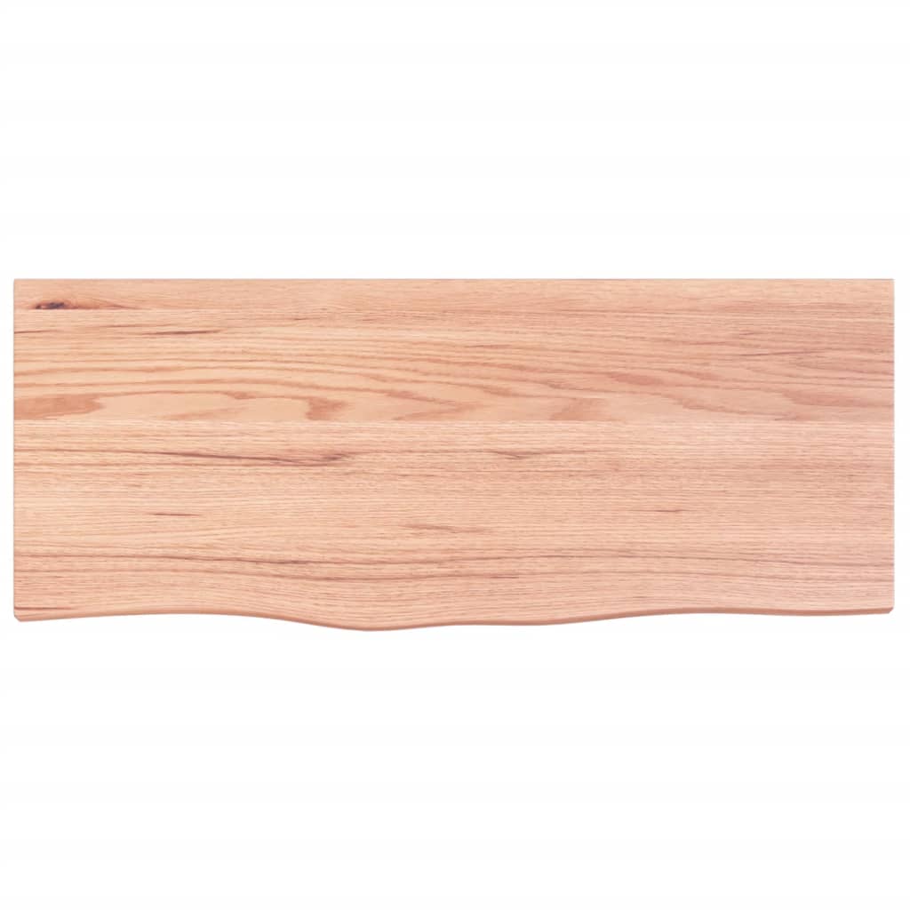 vidaXL Prateleira de parede 100x40x(2-4) cm carvalho tratado castanho