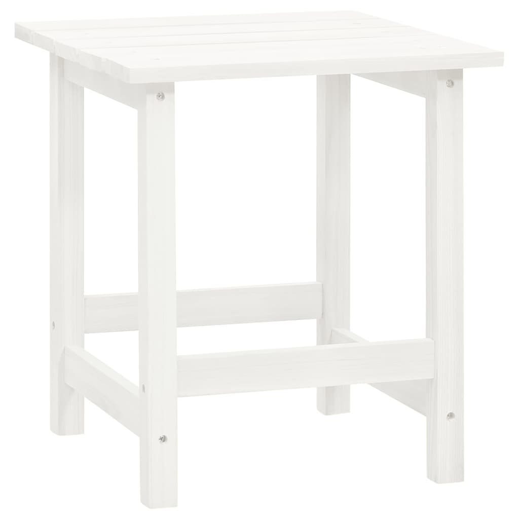 vidaXL Cadeira de jardim Adirondack com mesa madeira de abeto branco