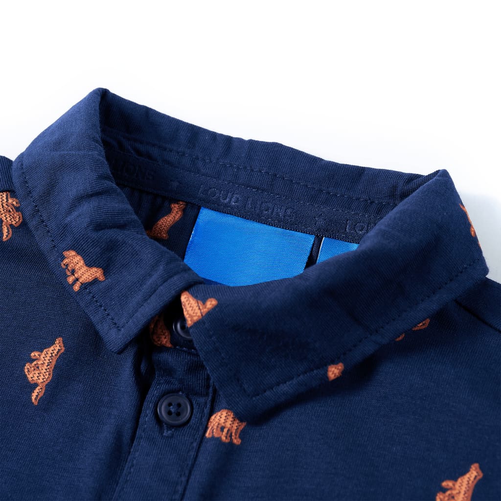 Camisa de criança azul-marinho 128