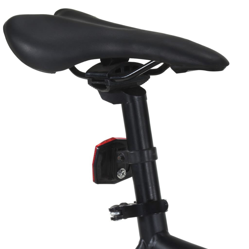 vidaXL Bicicleta de mudanças fixas 700c 51 cm preto