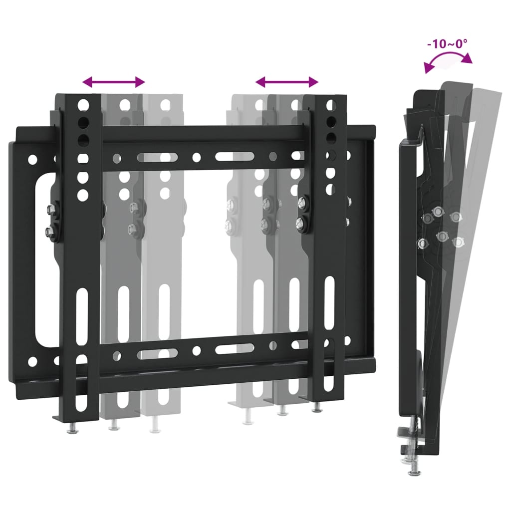 vidaXL Suporte de parede p/ TV ecrãs de 14-42" Max VESA 200x200mm 30kg