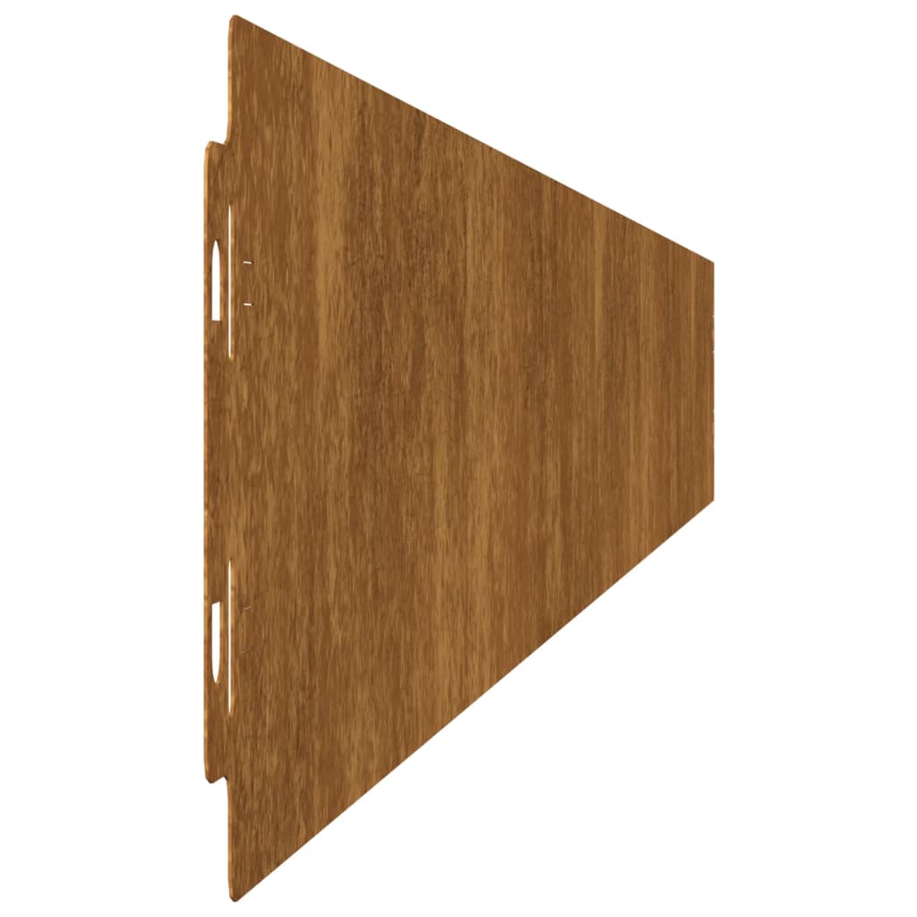 vidaXL Bordas de relvado 10 pcs 10x103 cm aço corten flexível