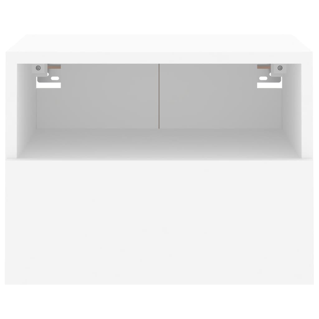 vidaXL Móveis de parede p/ TV 2pcs 40x30x30cm derivados madeira branco