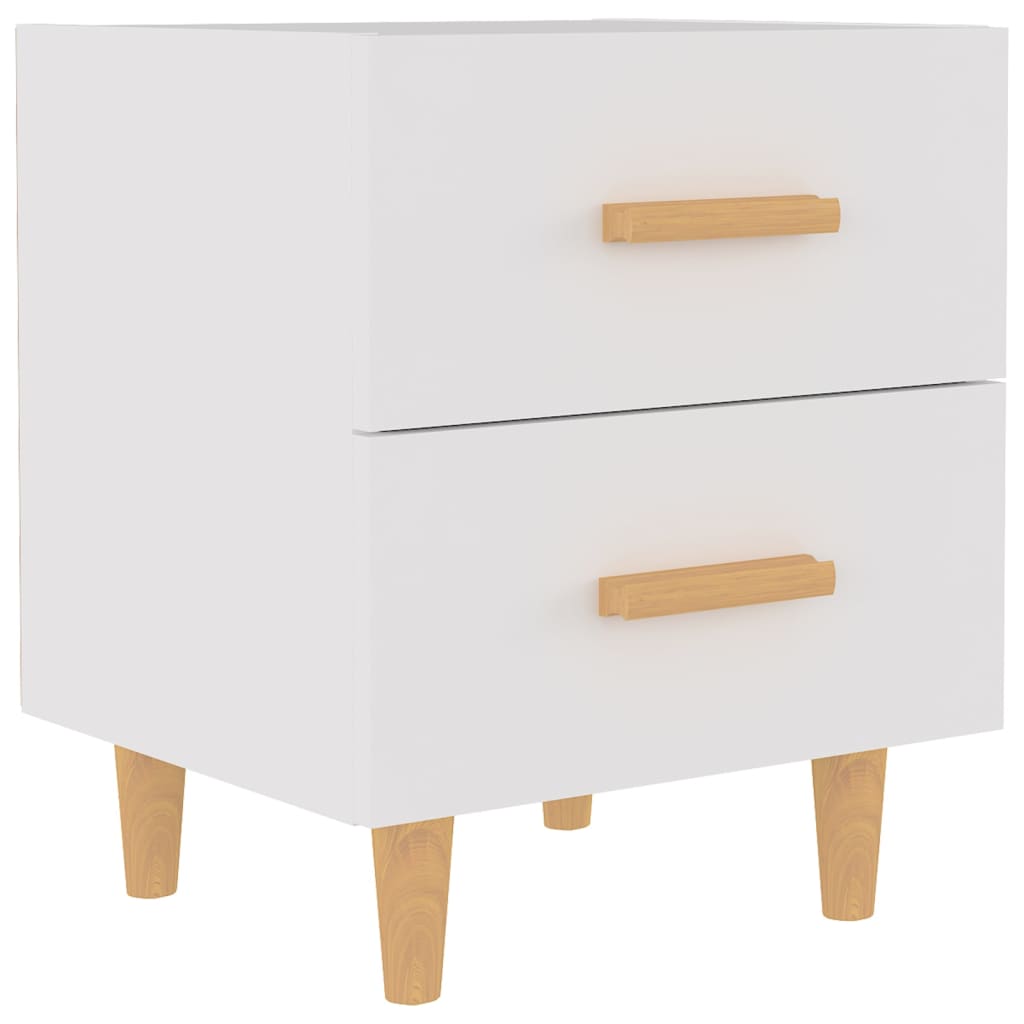 vidaXL Mesa de cabeceira 40x35x47,5 cm branco