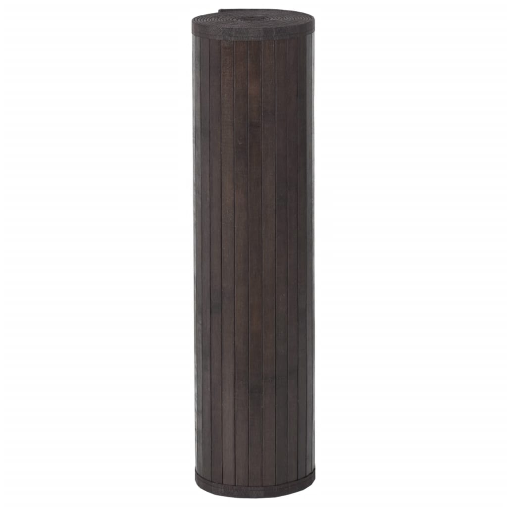 vidaXL Tapete retangular 60x1000 cm bambu castanho-escuro