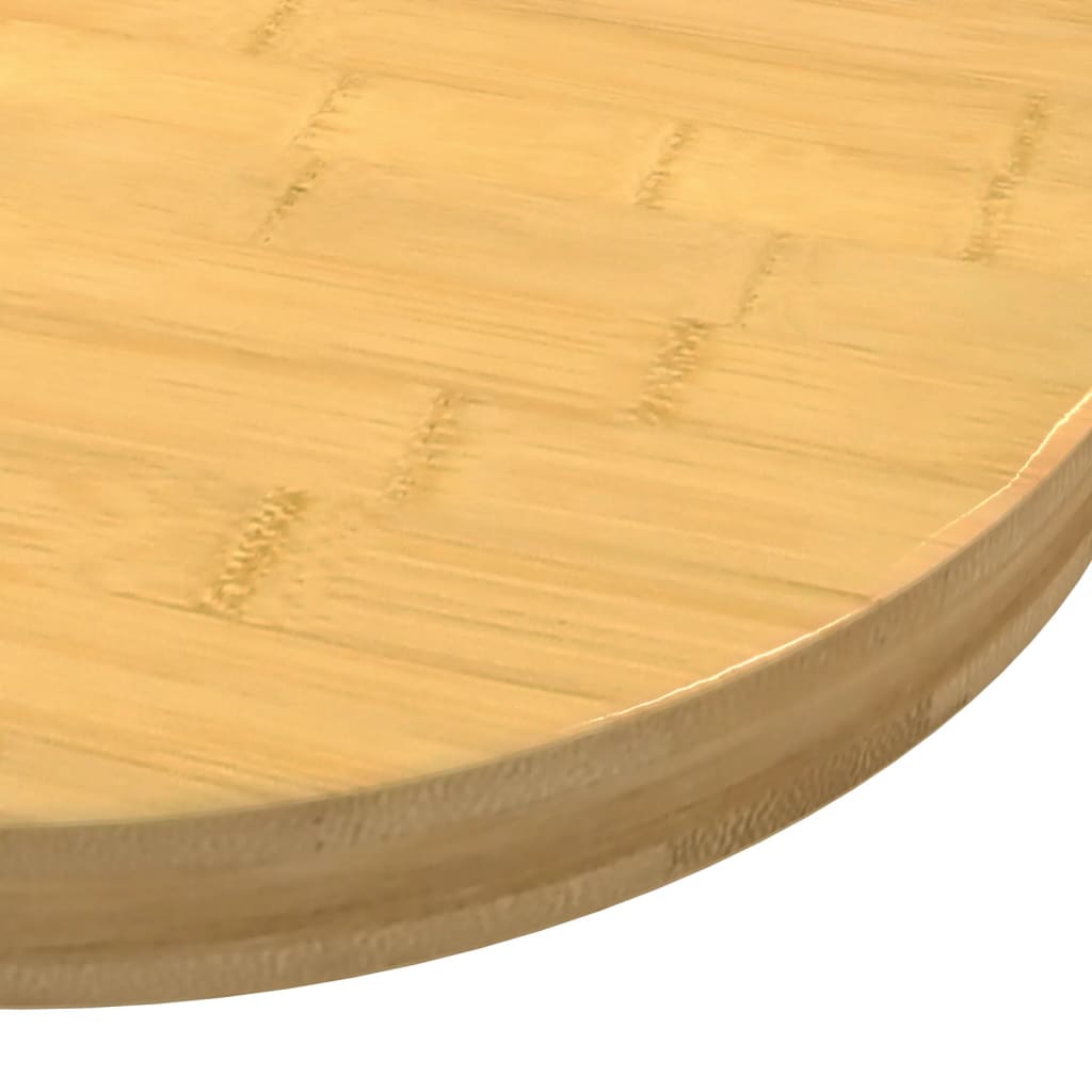 vidaXL Tampo de mesa Ø60x4 cm bambu