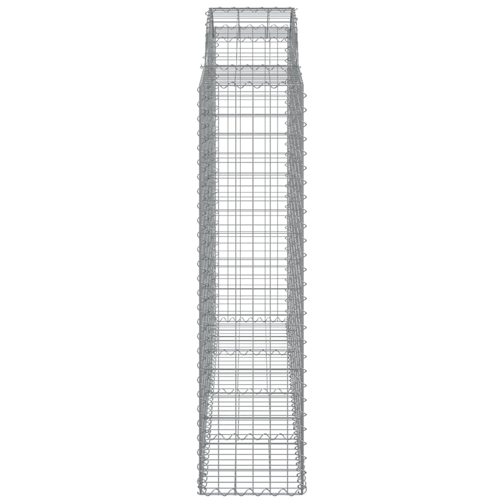 vidaXL Cestos gabião arqueados 20 pcs 200x50x160/180 ferro galvanizado