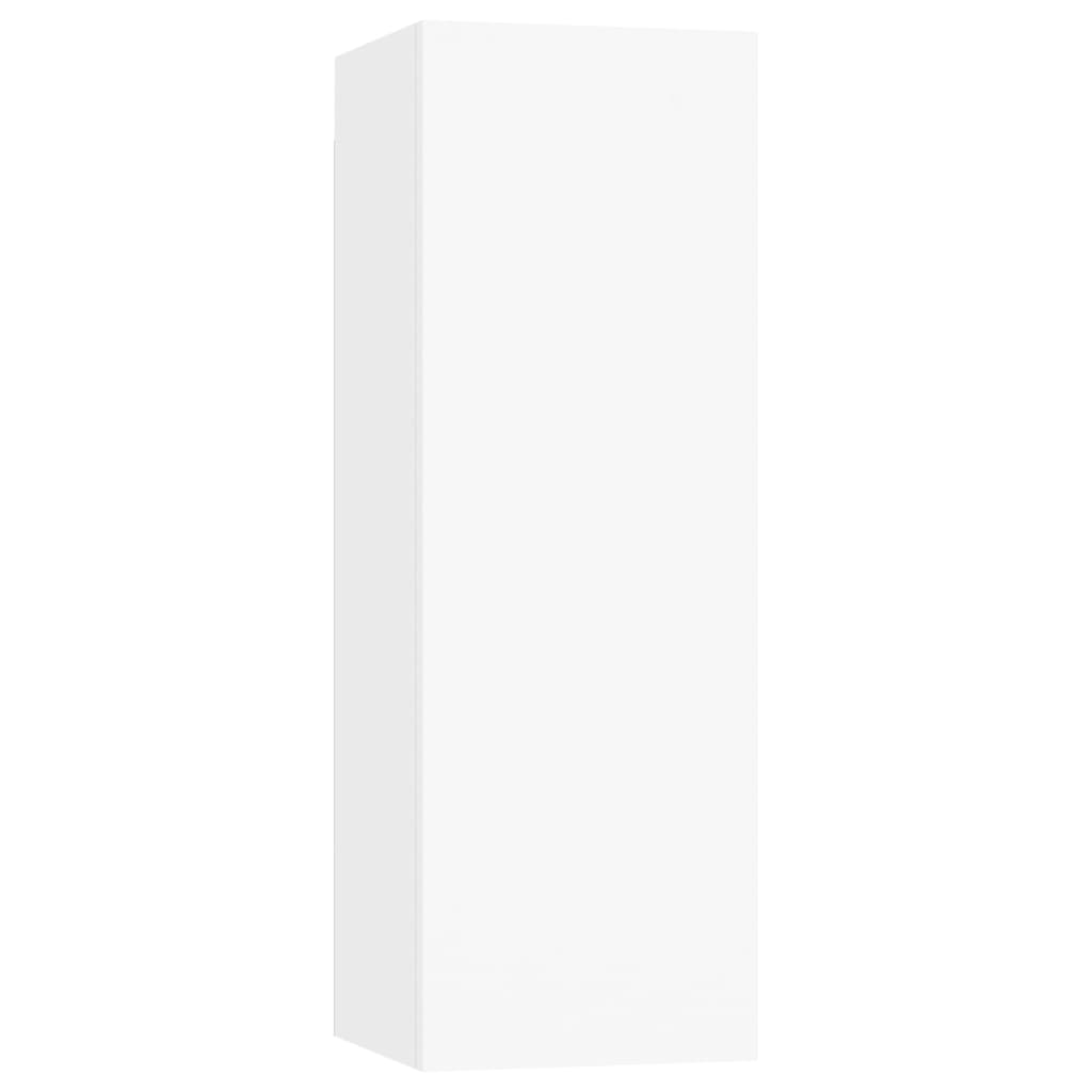 vidaXL Conjunto móveis de TV 5 pcs madeira processada branco